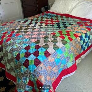 Vintage full/queen patchwork quilt